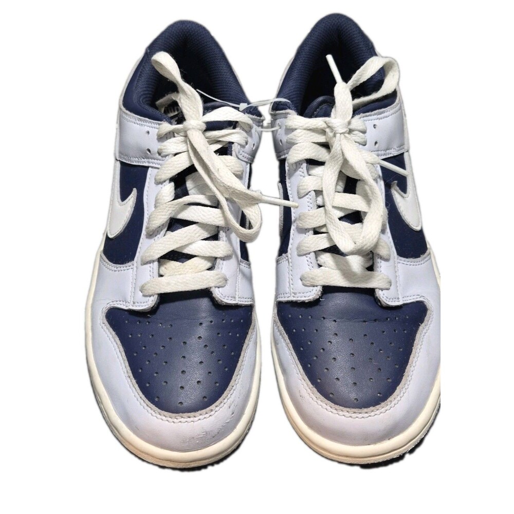 Size 7Y - Nike Dunk Low Football Grey Midnight Navy